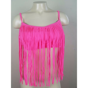 Coco Rave Women's Tatum Fringe Bikini Top Size 34C NWT